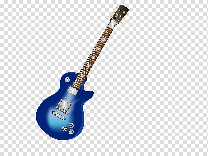 Guitar Musical instrument, blue guitar transparent background PNG clipart