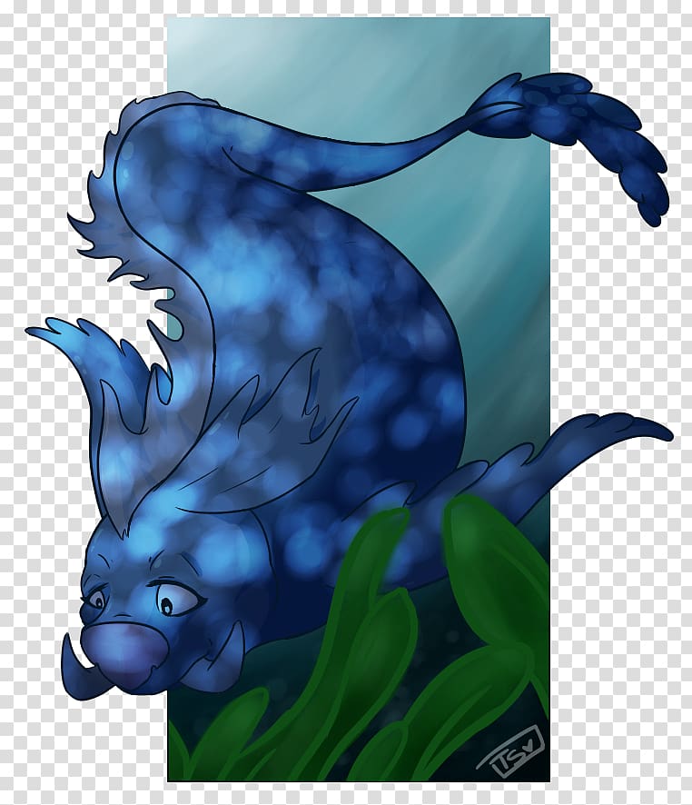 Marine mammal Marine biology Cobalt blue Dragon, dragon transparent background PNG clipart
