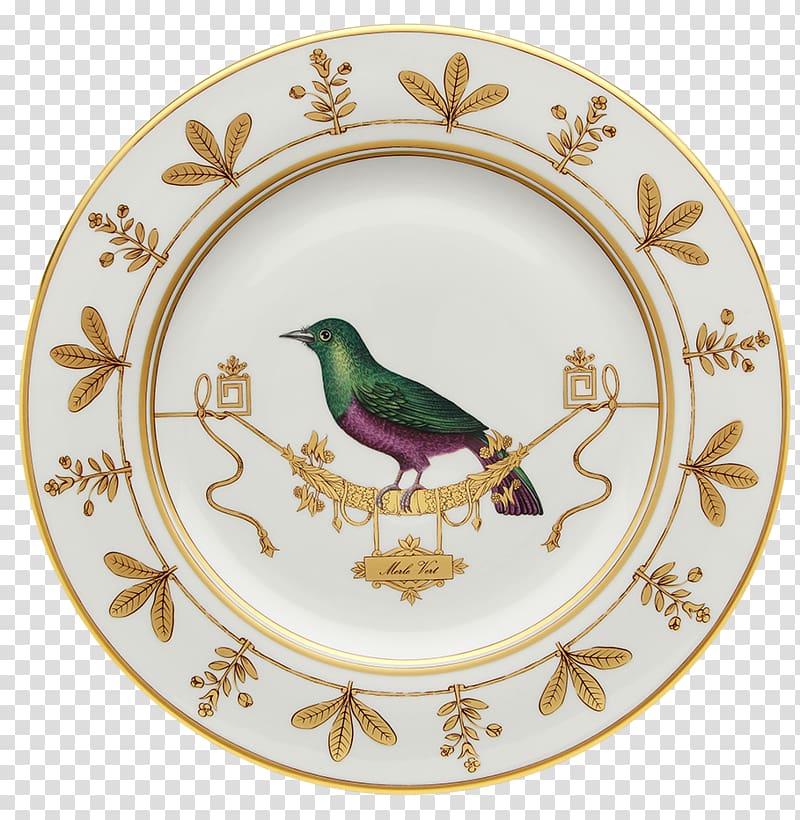 Doccia porcelain Museo Richard-Ginori della Manifattura di Doccia Florence Plate, hand-painted bird transparent background PNG clipart