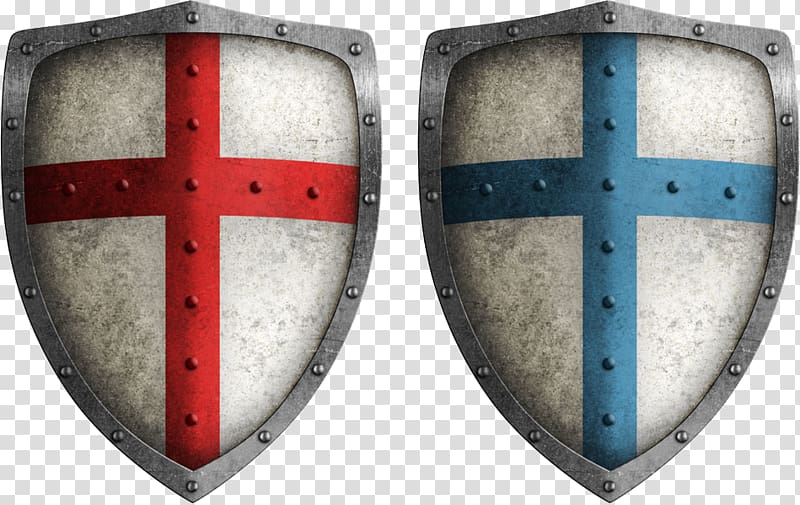 Crusades Middle Ages Shield Illustration, Ancient Crusader Shield transparent background PNG clipart