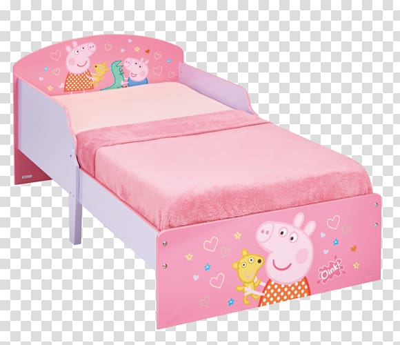Toddler bed Cots Bedding Bed size, peppa transparent background PNG clipart