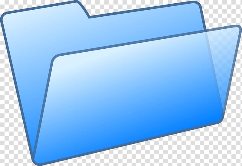 folder , Blue Open Folder Dropbox transparent background PNG clipart