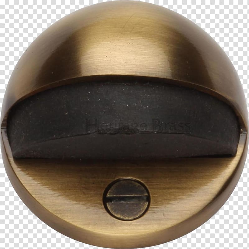 Metal Door handle Brass Door Stops Ironmongery, Brass transparent background PNG clipart