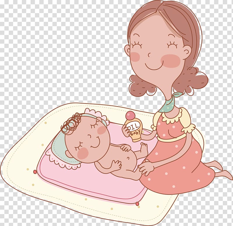 , Coax the child to sleep transparent background PNG clipart