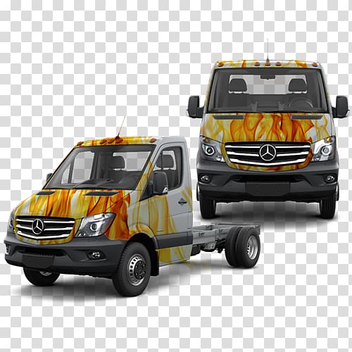 Compact van Mercedes-Benz Sprinter Car, vinyl car door graphics transparent background PNG clipart