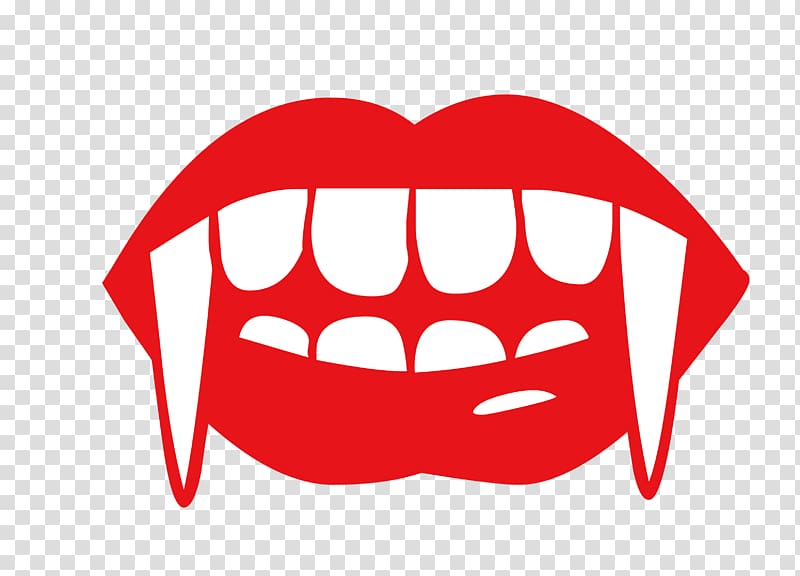 lips with teeth logo, Fang Vampire Tooth , Halloween Horror lips transparent background PNG clipart
