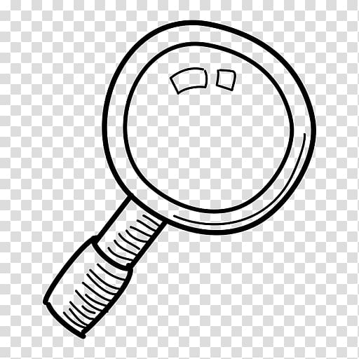 Magnifying glass , hand drawn transparent background PNG clipart