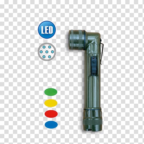 Flashlight Tool Light-emitting diode Energizer Vision Headlight AAA, linterna verde transparent background PNG clipart