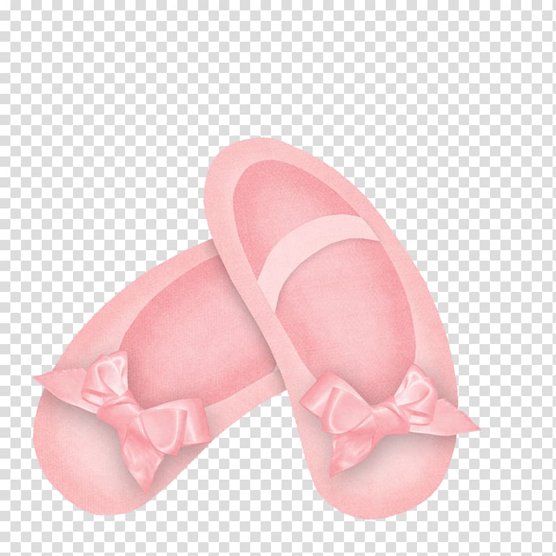 pair of pink ballerina shoes illustration, Slipper Ballet shoe Ballet Dancer, ballerina shoes transparent background PNG clipart
