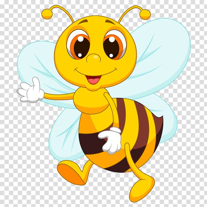 Bee Cartoon, bee transparent background PNG clipart