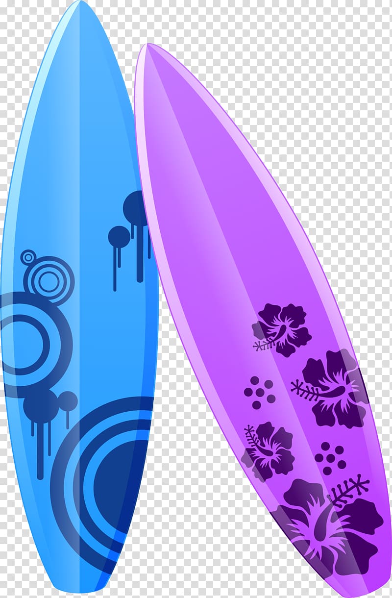 blue and purple surfboards , Surfboard Illustration, Purple cartoon surfboard transparent background PNG clipart