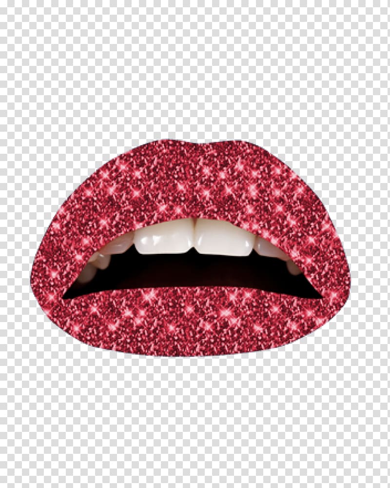 Violent Lips Glitter Tattoo Cosmetics, lipstick transparent background PNG clipart