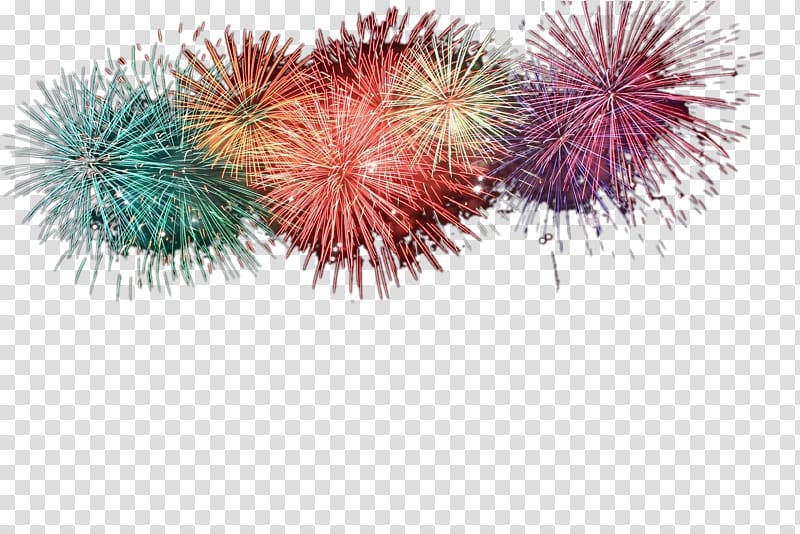 Night sky Icon, Brilliant fireworks transparent background PNG clipart