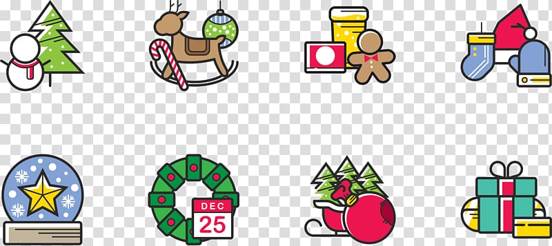 Christmas tree Computer Icons Illustration, Creative Christmas transparent background PNG clipart