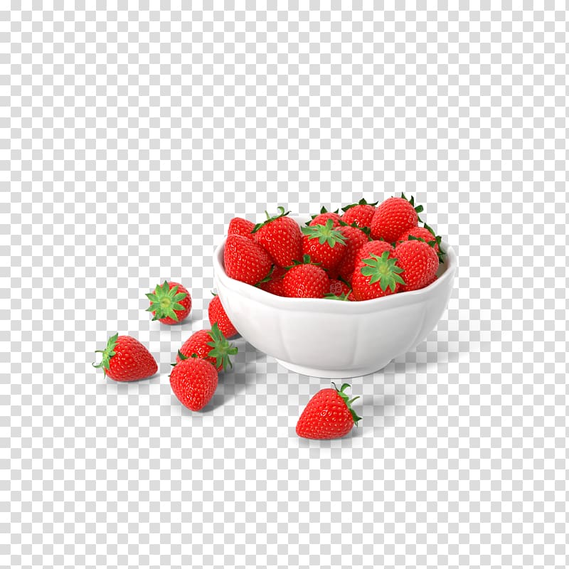 Smoothie Strawberry Bowl Aedmaasikas, strawberry transparent background PNG clipart