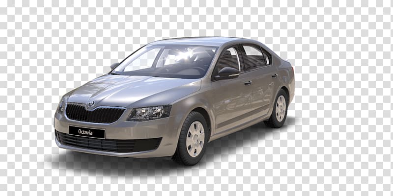 gray SKODA sedan, Skoda Octavia transparent background PNG clipart