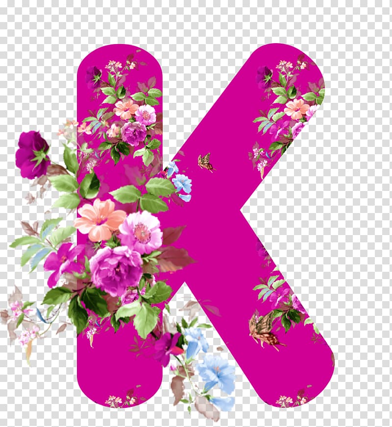 Floral design Alphabet Flower Letter Rose, flower transparent background PNG clipart