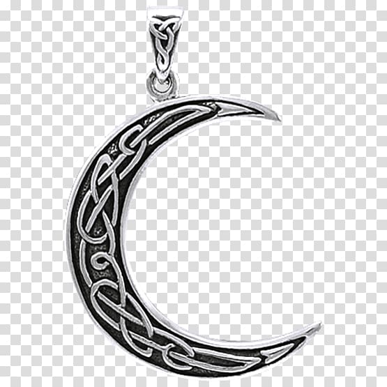 Celtic knot Triquetra Moon Celts Necklace, Celtic Moon transparent background PNG clipart