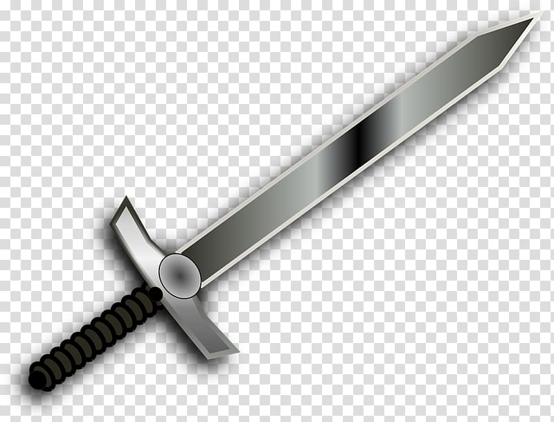 Knightly sword Weapon , Glowing sword transparent background PNG clipart