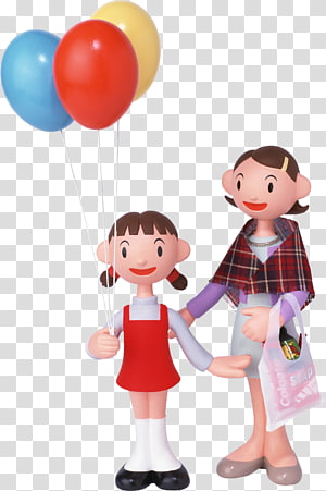 Woman, balloon transparent background PNG clipart thumbnail