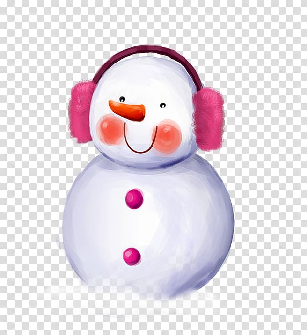 Cute Snowman High-definition television Display resolution , Smiling cartoon snowman transparent background PNG clipart