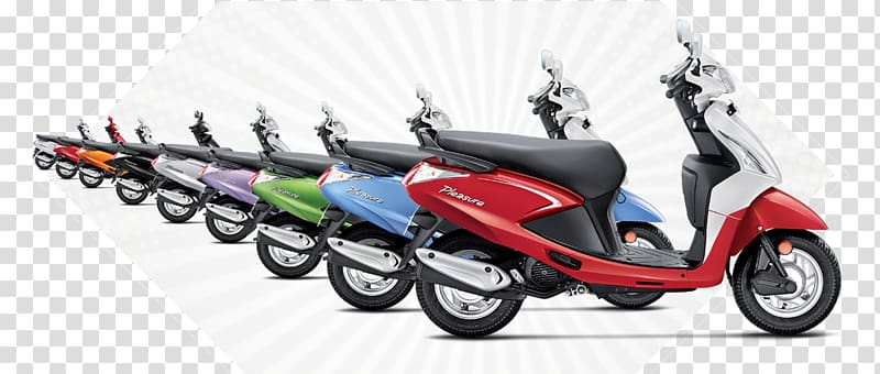 Scooter Hero Pleasure Hero MotoCorp Motorcycle Car, scooter transparent background PNG clipart
