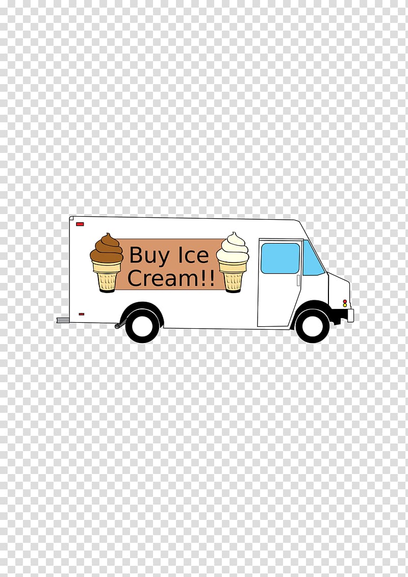Ice Cream Cones Car Chocolate ice cream Truck, truck transparent background PNG clipart