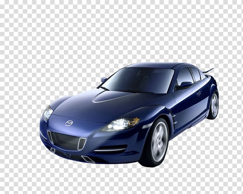 2004 Mazda RX-8 Car Mazda RX-7 Mazda RX-3, Blue Mazda Roadster transparent background PNG clipart