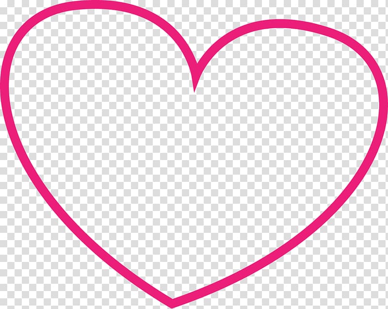 Line Pink M Heart, serce transparent background PNG clipart