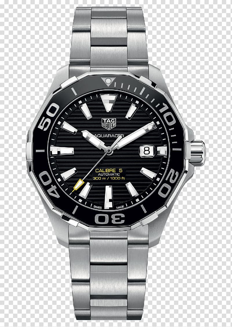TAG Heuer Aquaracer Calibre 5 Automatic watch TAG Heuer Aquaracer Caliber 5, watch transparent background PNG clipart