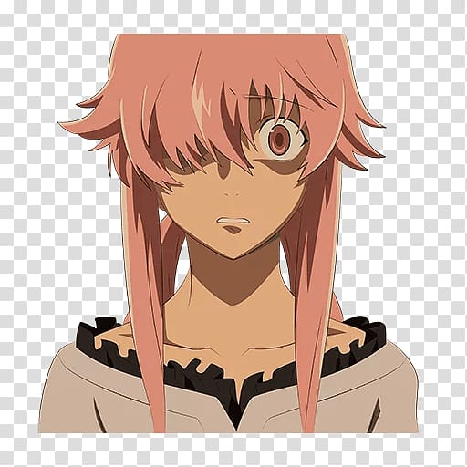 Yukiteru Amano Yuki Future Diary Mirai Nikki Retro blue brown anime Design  | Photographic Print