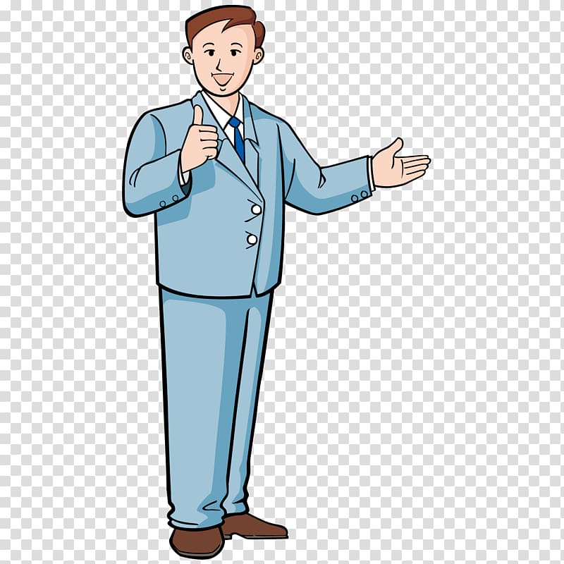 Cartoon Adobe Illustrator Illustration, The man who is speaking transparent background PNG clipart