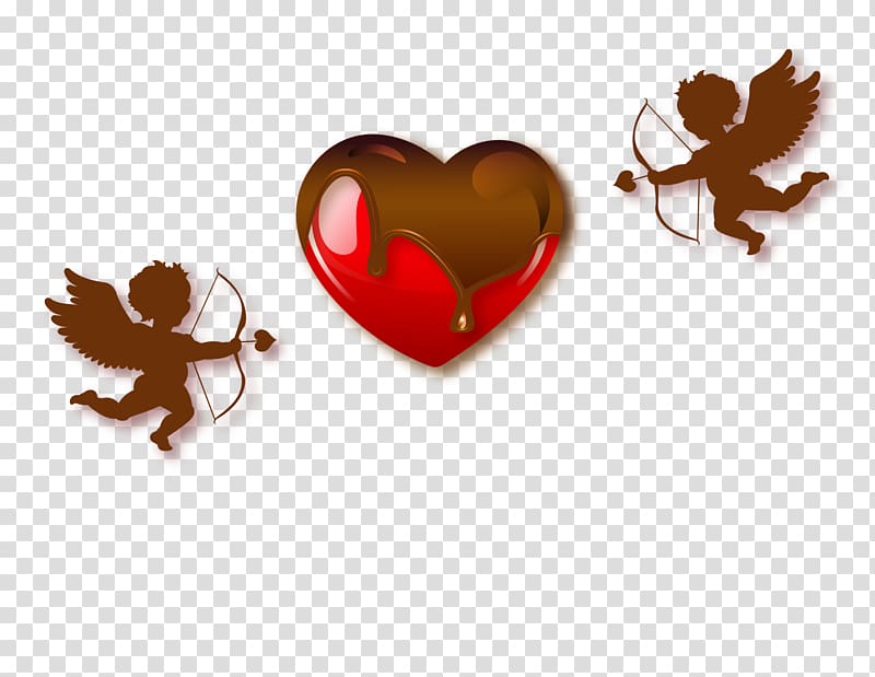 Love Cupid Chocolate, Love chocolate Cupid transparent background PNG clipart
