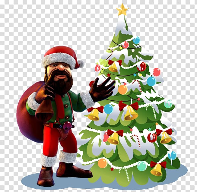 Santa Claus Christmas tree Desktop , christmas big promotion transparent background PNG clipart