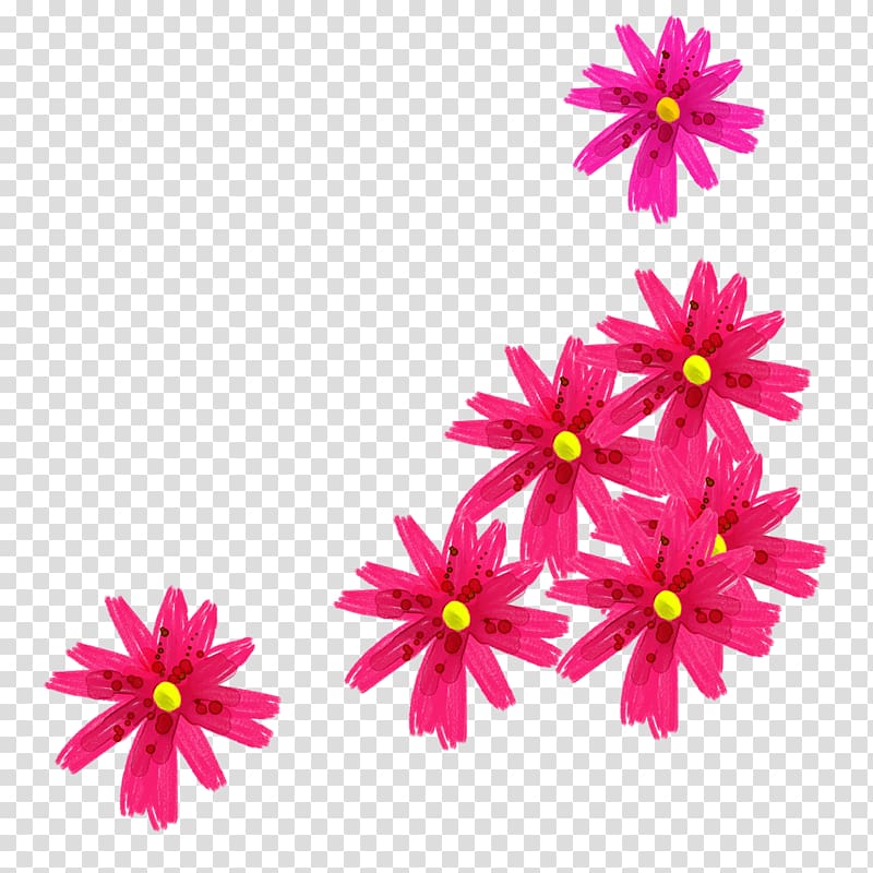 Graffiti Flower, Graffiti-style red flower transparent background PNG clipart