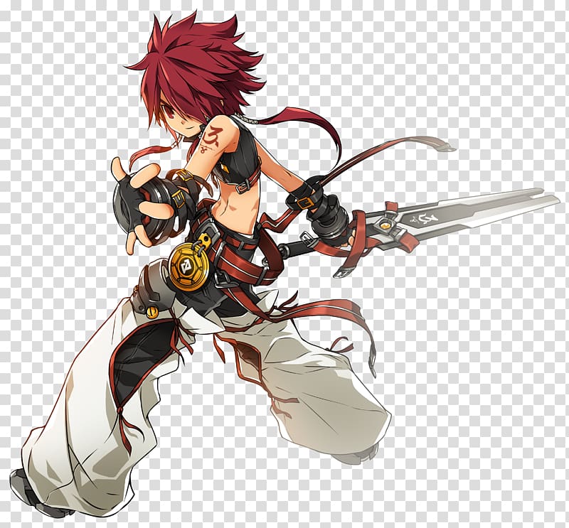 Elsword Runes Elesis Fan art, warrior transparent background PNG clipart