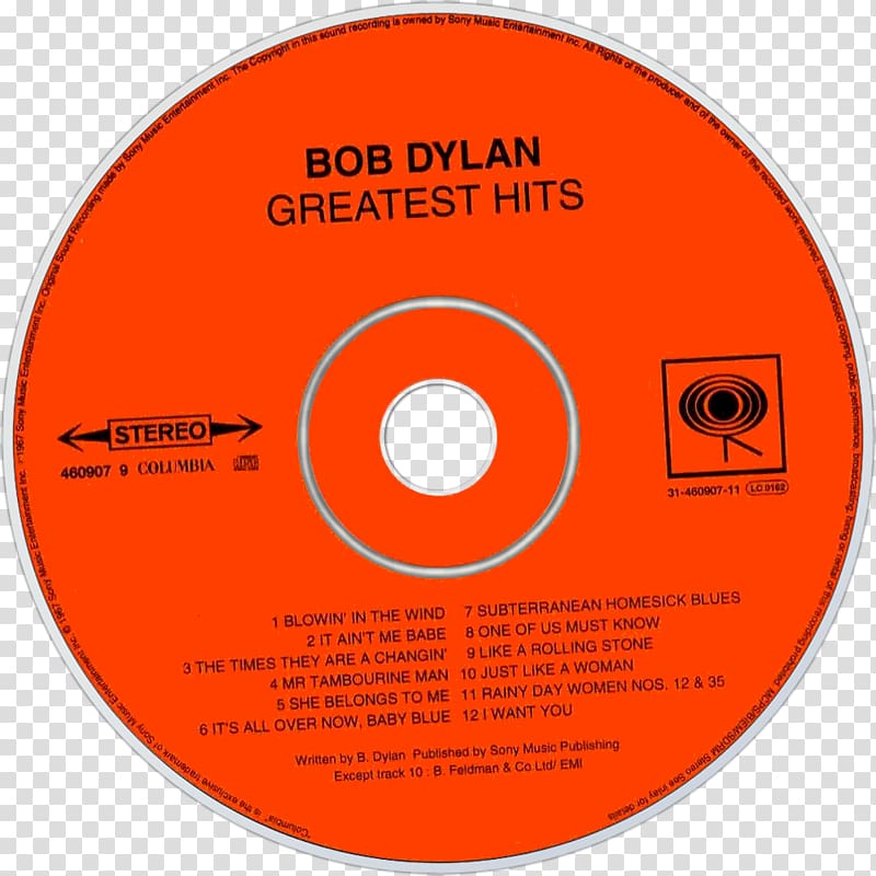 Bob Dylan\'s Greatest Hits Volume 3 Musician Compact disc, others transparent background PNG clipart