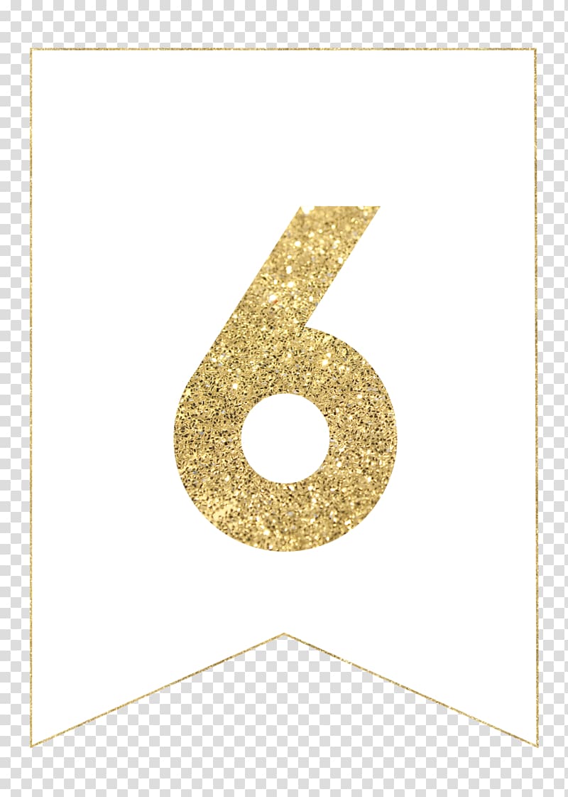 Letter Banner Printing Paper Pennon, gold transparent background PNG clipart