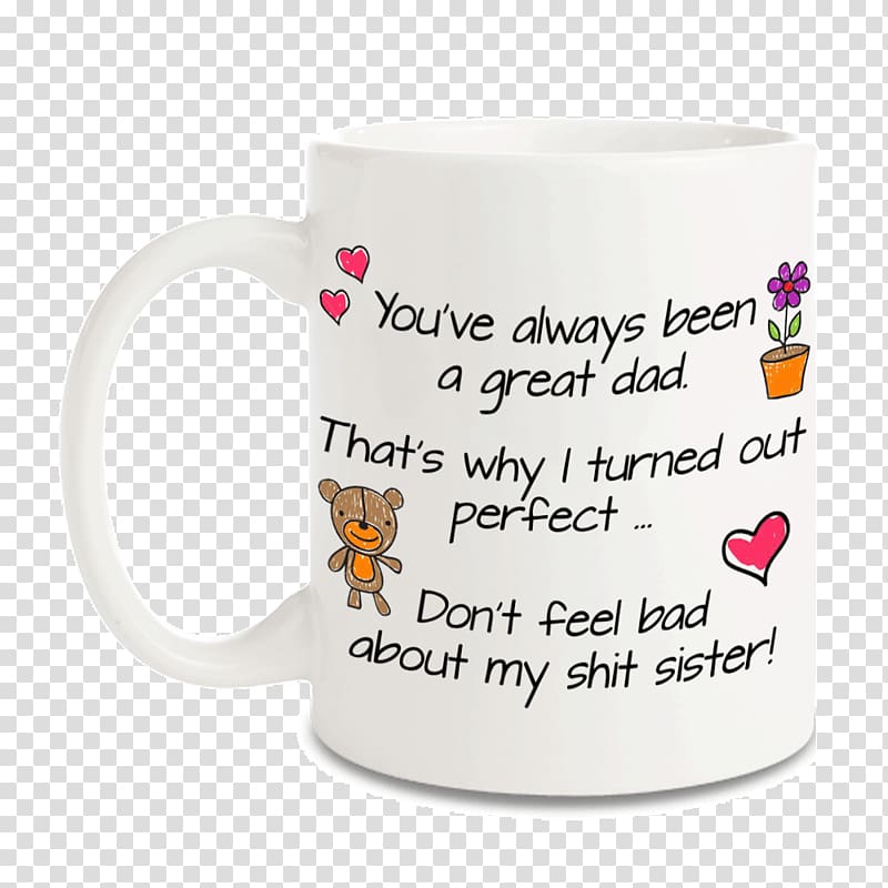 Coffee cup Mug Sibling Mother Sister, mug transparent background PNG clipart