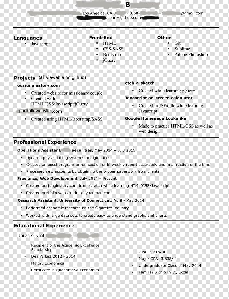 Résumé Front-end web development Front and back ends Website development Software Developer, web front end design transparent background PNG clipart