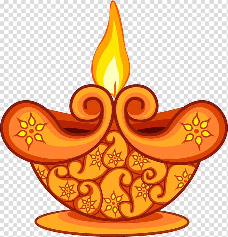 Oil lamp Light fixture, Cartoon hand painted beautiful oil lamp transparent background PNG clipart