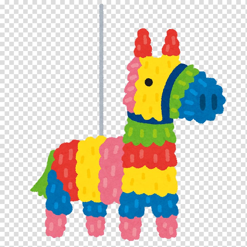yellow and multicolored horse illustration, Piñata Stuffed Animals & Cuddly Toys Paper SCP Foundation, pinata transparent background PNG clipart