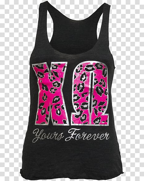 Gilets T-shirt Sleeveless shirt Pink M, chi omega transparent background PNG clipart