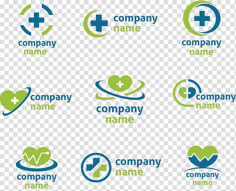 Logo Health Care, Blue Green Healthcare Logo Design transparent background PNG clipart