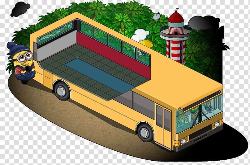 Habbo Game Bus Minions, habbo bg transparent background PNG clipart