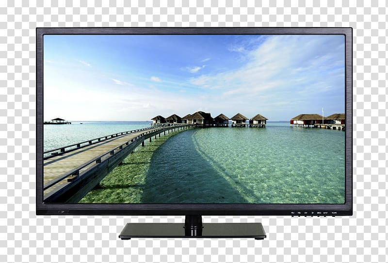 4K resolution Computer monitor LCD television High-definition television Liquid-crystal display, 4-core CPU 4K high-definition LCD TV screen transparent background PNG clipart