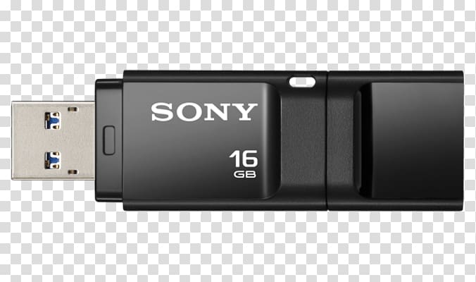 USB Flash Drives Sony Corporation USB 3.0 Sony 16GB MicroVault USM-X USB Flash Drive Speed 3.0/3.1 Gen 5Gbps, Sliding Cover, Lanyard Loop, sony electronics manuals transparent background PNG clipart