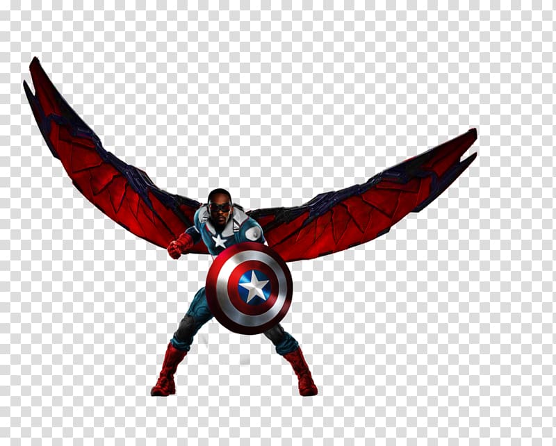 Falcon Captain America Carol Danvers Vision Iron Man, falcon transparent background PNG clipart