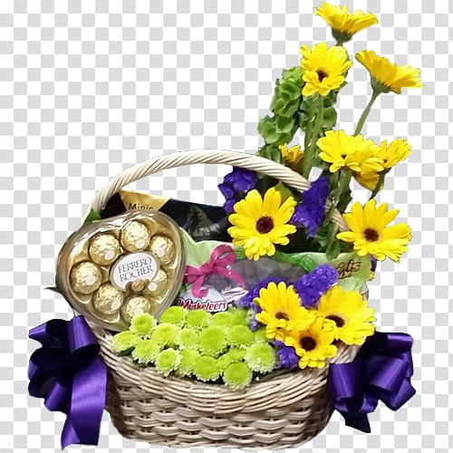 Floral design Food Gift Baskets Cut flowers Flower bouquet, gifts to send non-stop transparent background PNG clipart