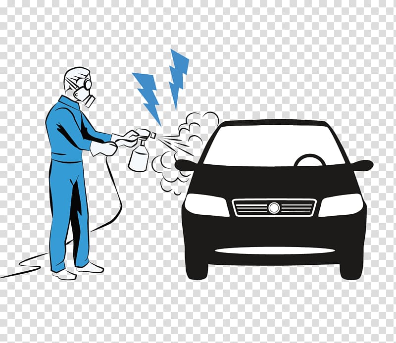 Compressed air Workshop Car Paint, car transparent background PNG clipart